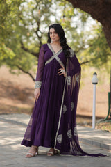 PREMIUM READYMADE ALIA CUT GOWN WITH DUPATTA SET